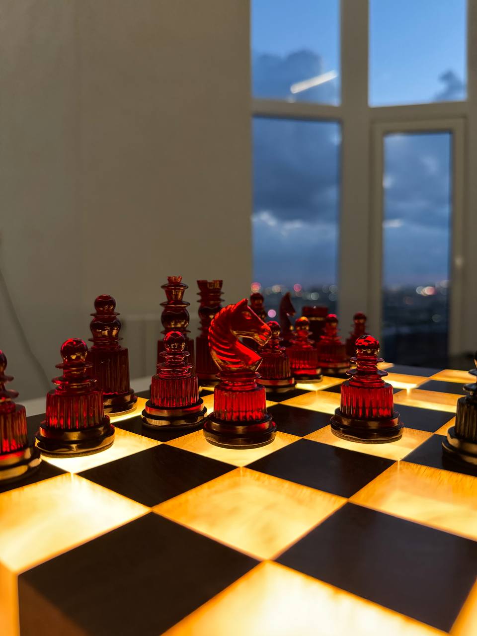 Elm and epoxy chess Granadas.store