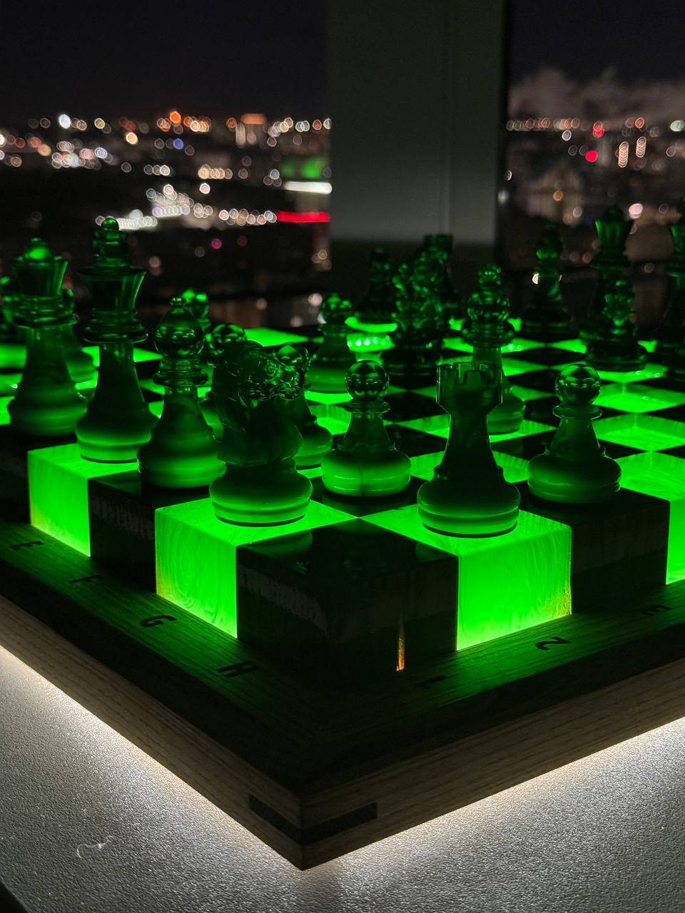 Green chess with fog Granadas.store