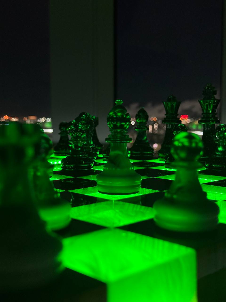 Green chess with fog Granadas.store