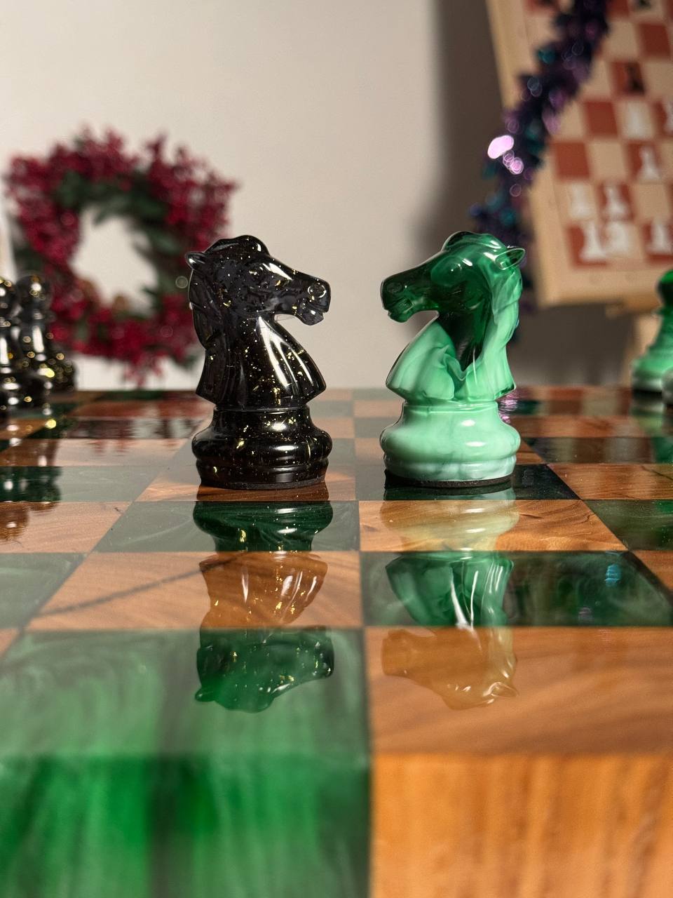 Green chess with fog Granadas.store