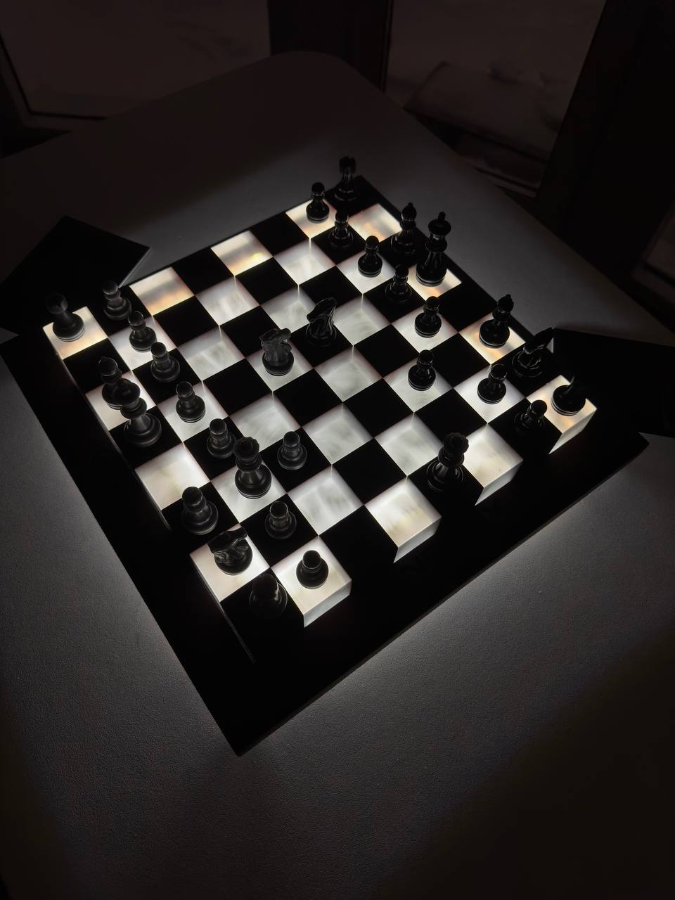 Chess in metallic color Granadas.store