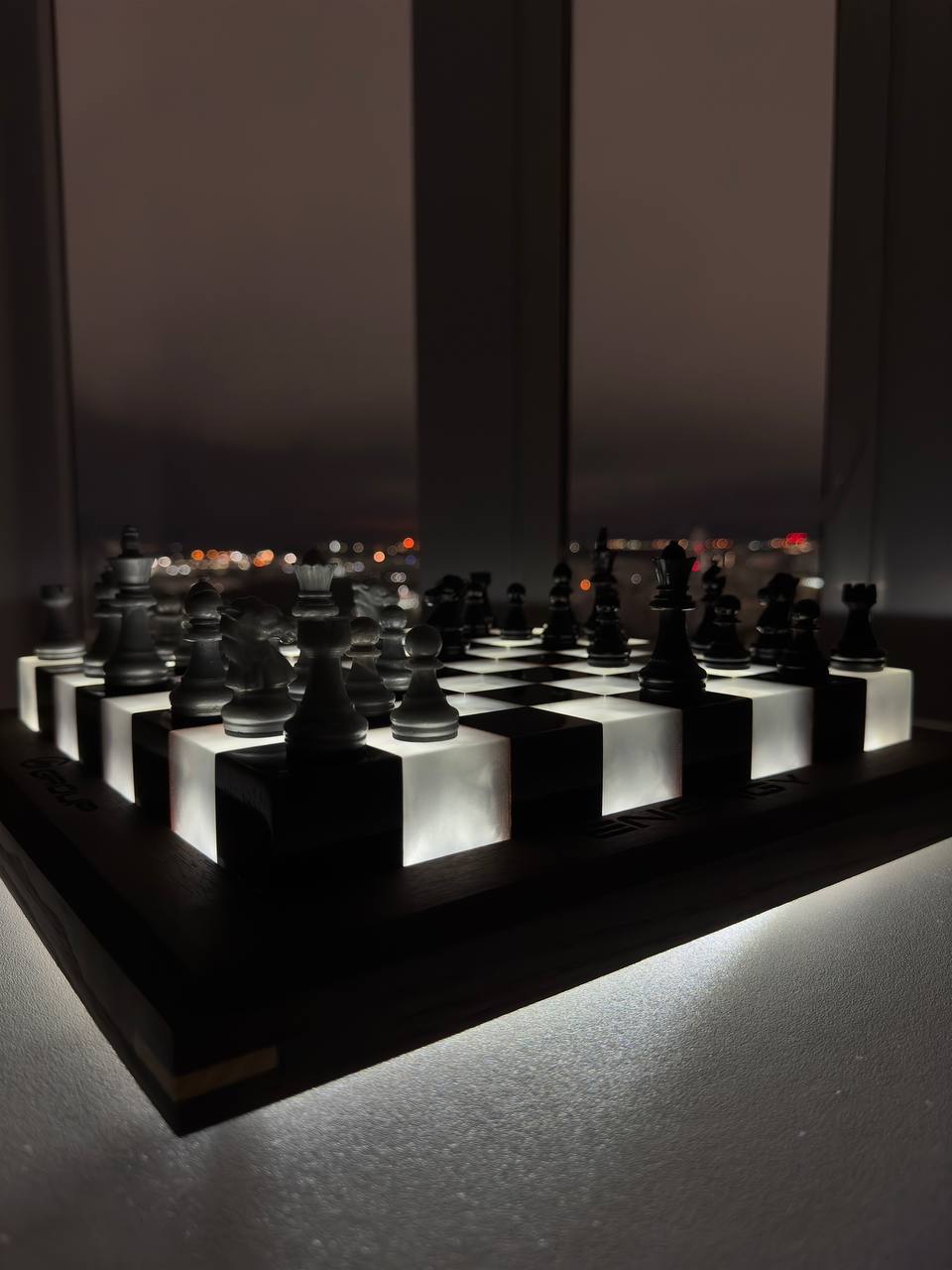 Chess in metallic color Granadas.store