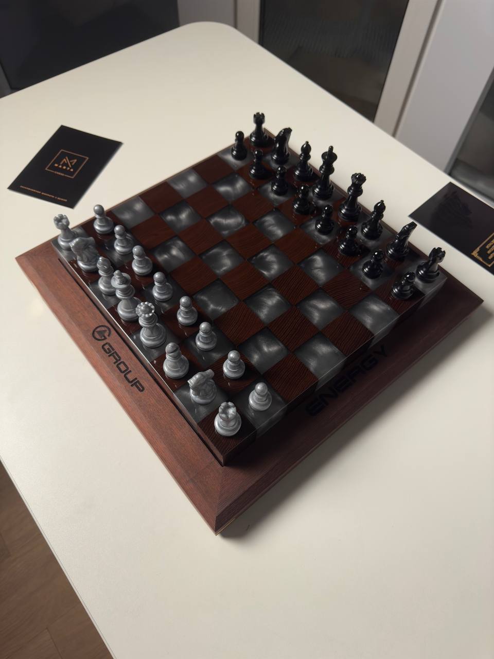 Chess in metallic color Granadas.store
