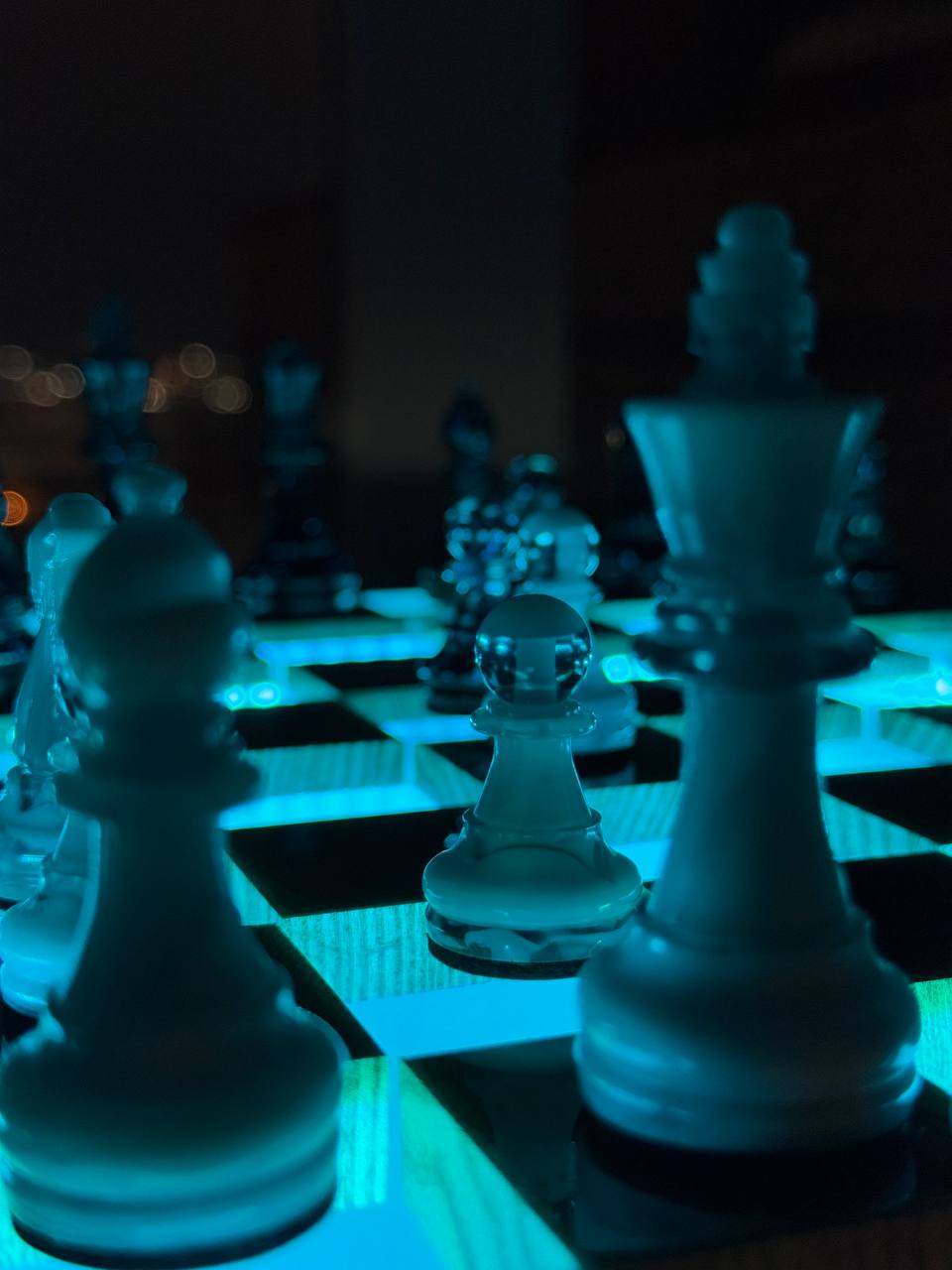 Blue chess with backlight Granadas.store