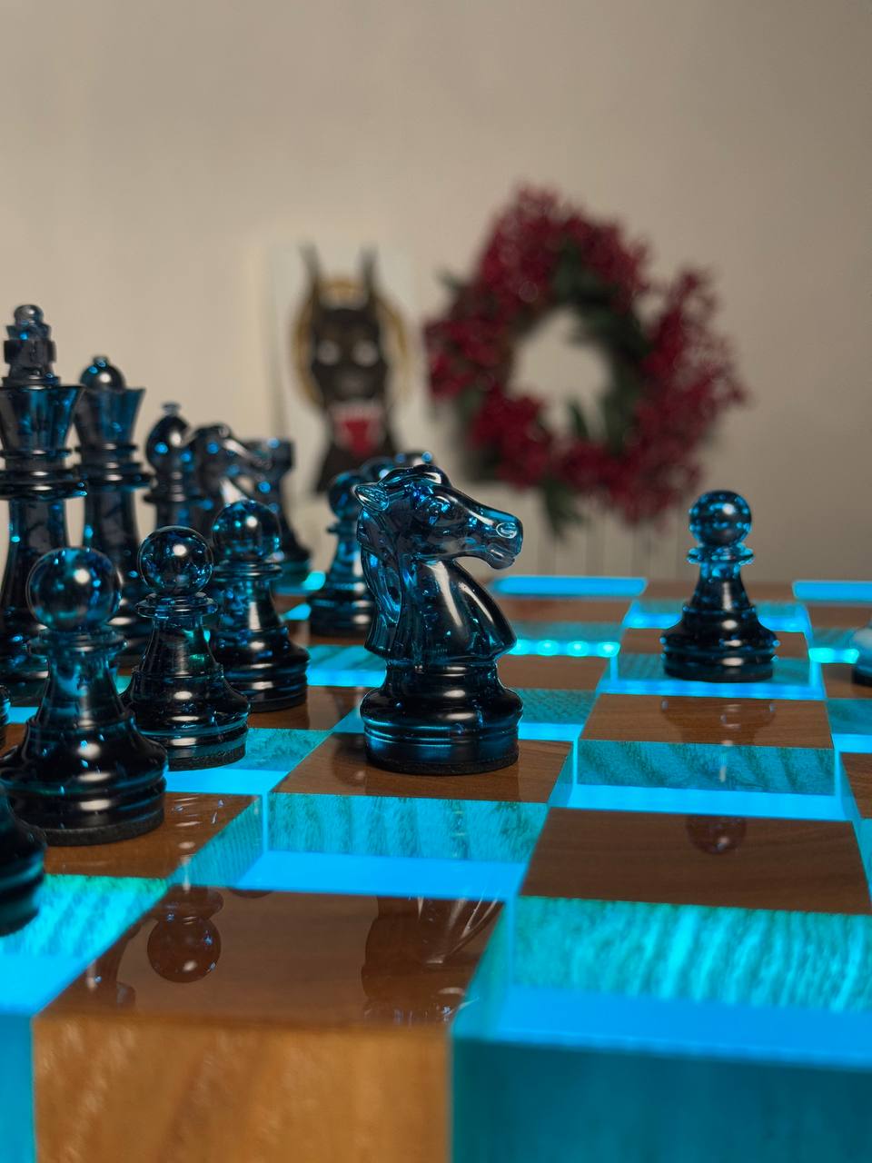 Blue chess with backlight Granadas.store