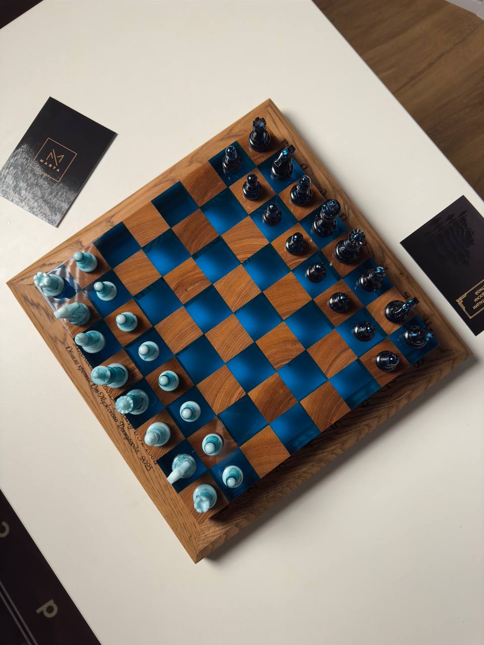 Blue chess with backlight Granadas.store