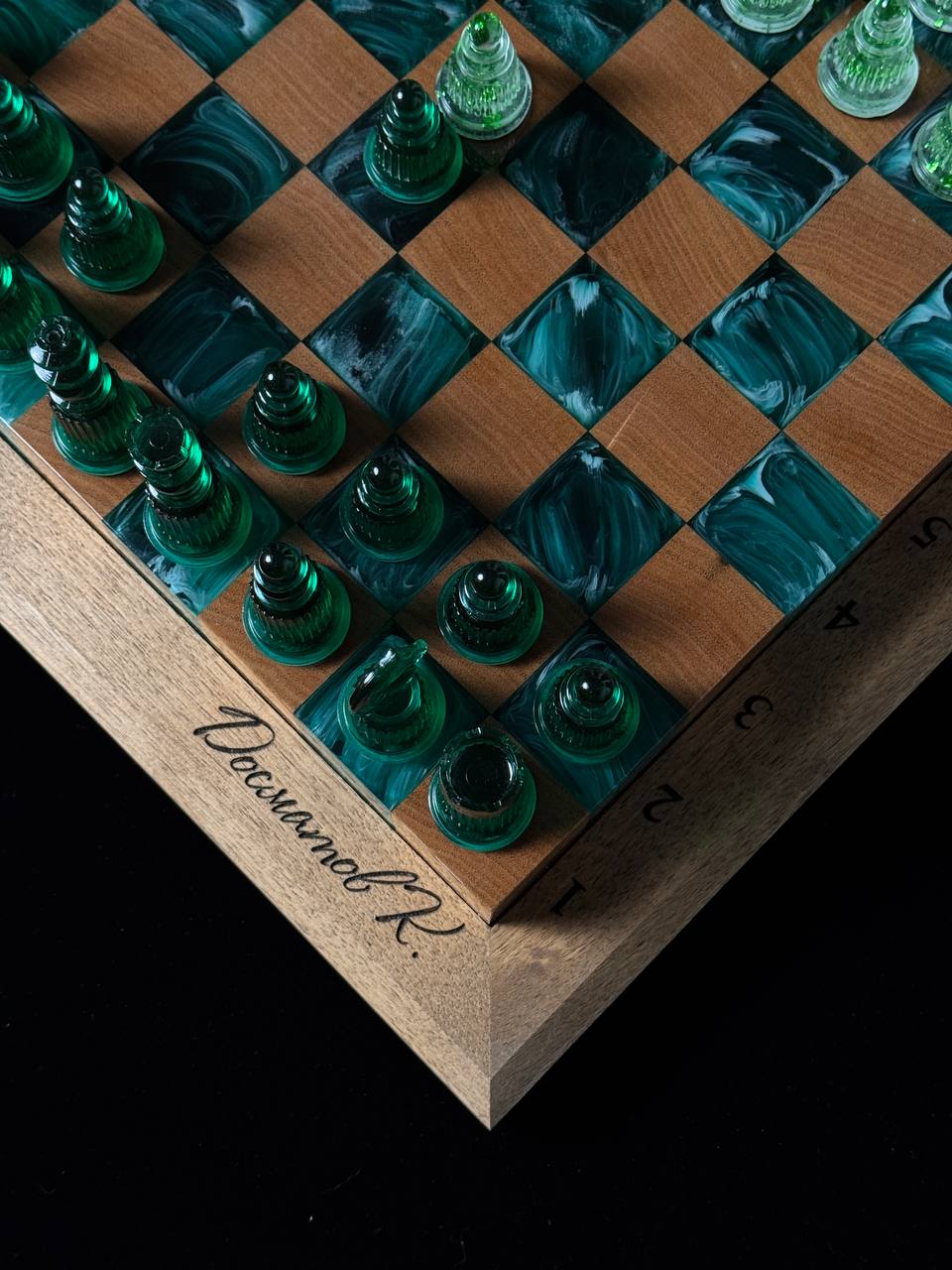 Malachite chess Granadas.store