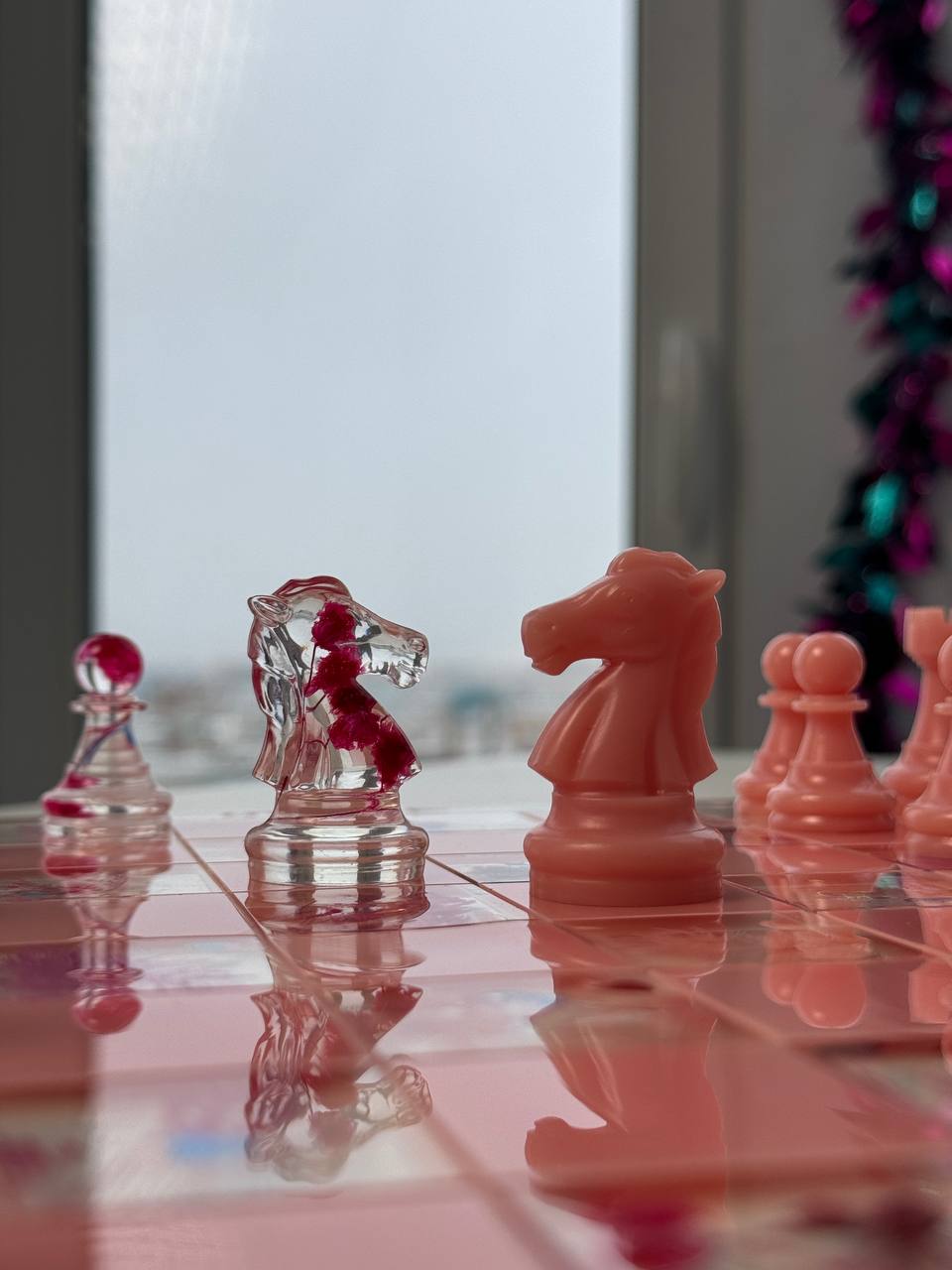 Chess with dried flowers Granadas.store