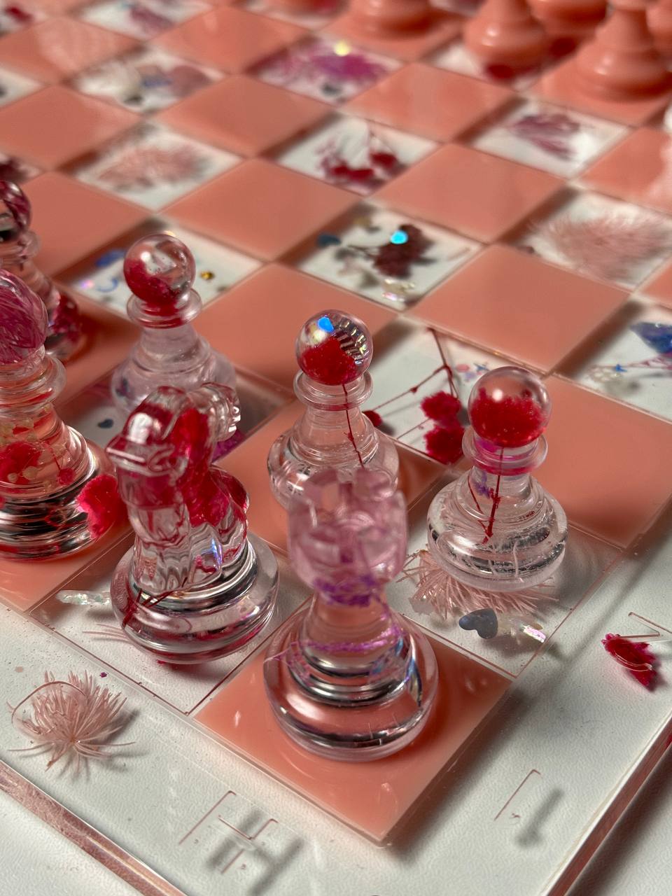 Chess with dried flowers Granadas.store