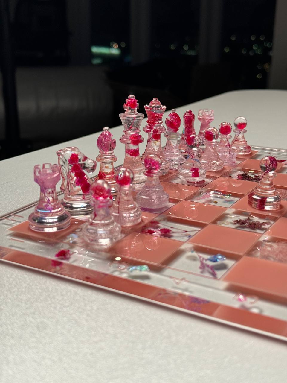 Chess with dried flowers Granadas.store