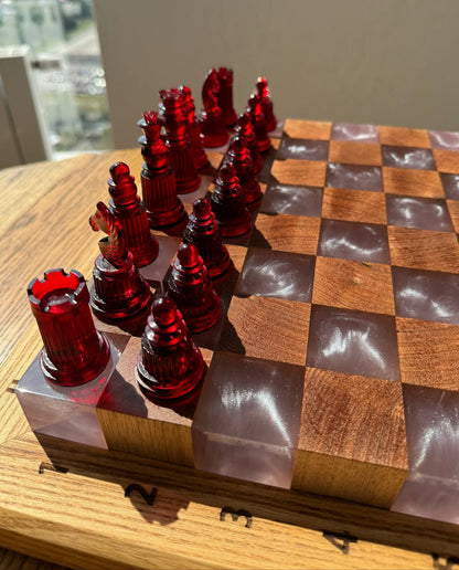 Elm and epoxy chess Granadas.store