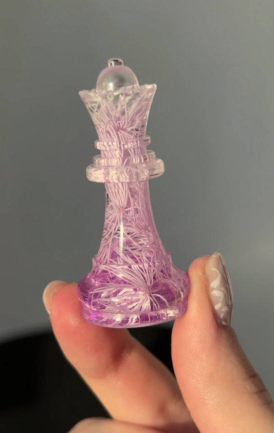 Epoxy chess with dried flowers Granadas.store