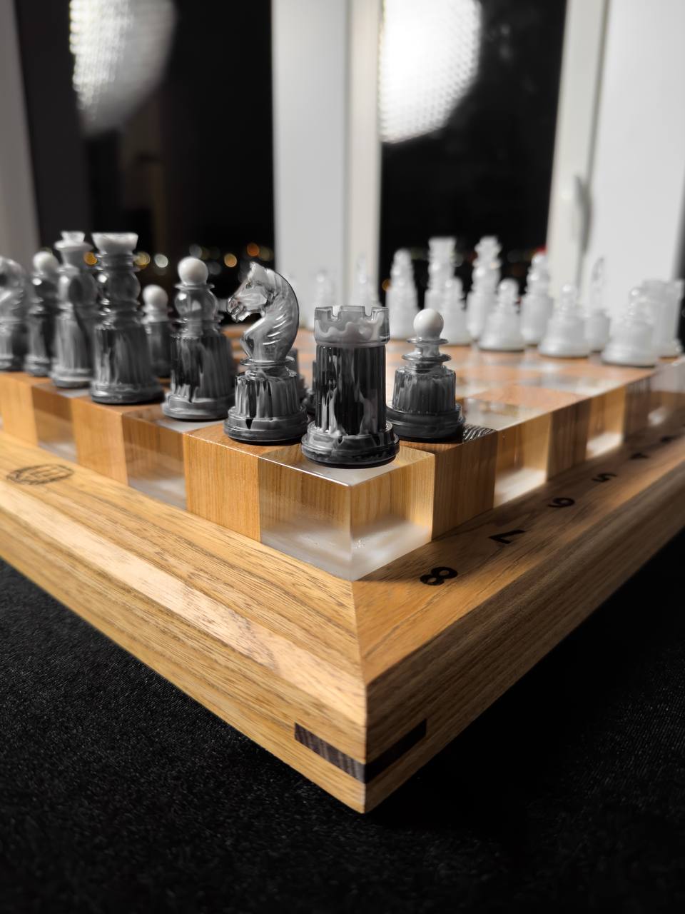 Crystal chess with depth effect Granadas.store