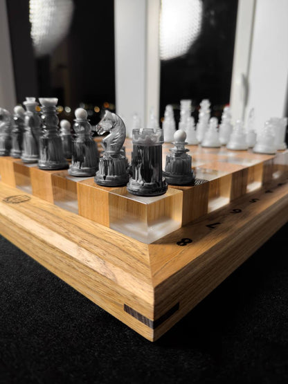 Crystal chess with depth effect Granadas.store