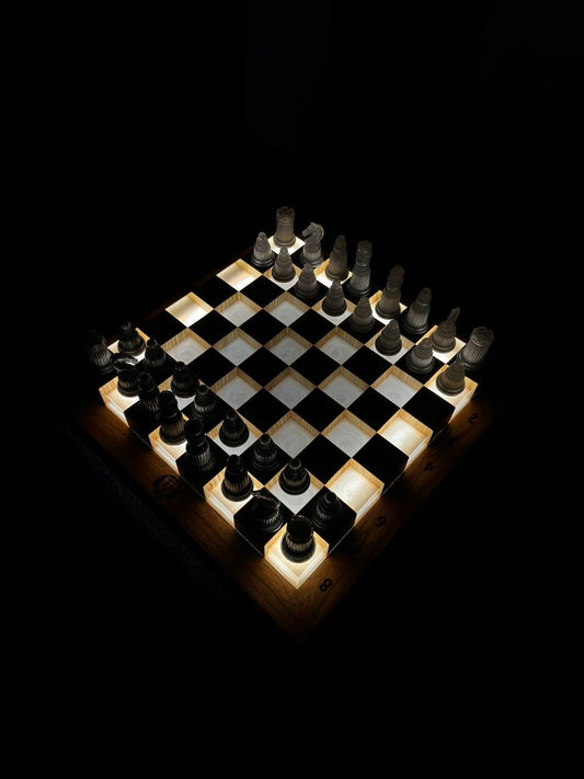 Crystal chess with depth effect Granadas.store
