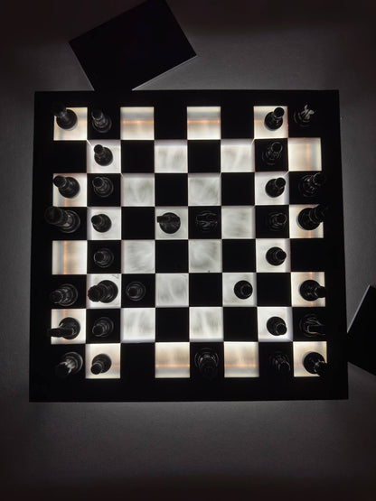 Chess in metallic color Granadas.store