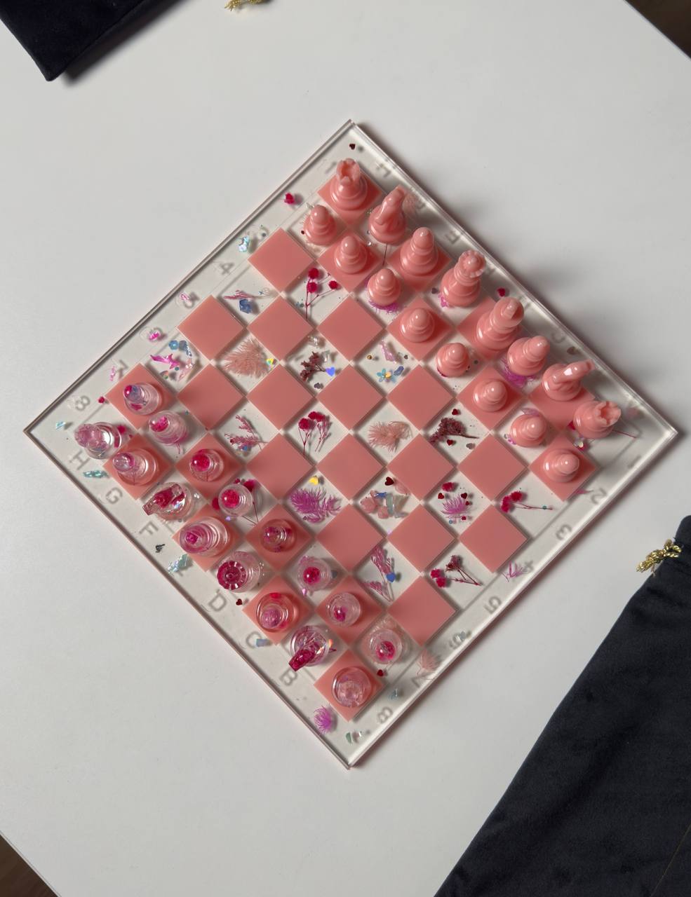 Chess with dried flowers Granadas.store