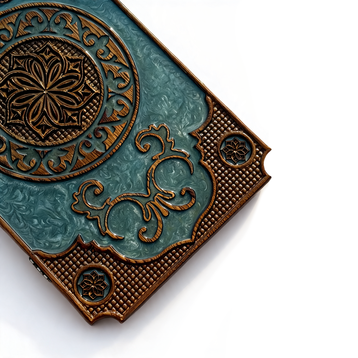 Ararat Heritage Handmade Backgammon Set | Carved Wood & Epoxy Resin Granadas.store