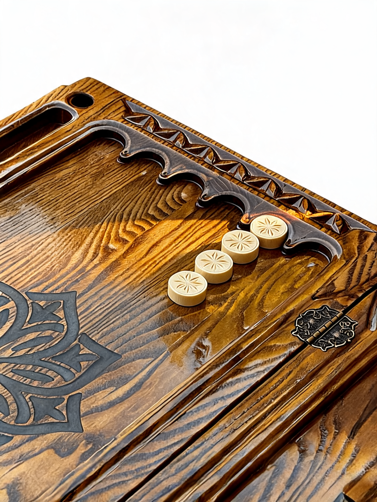 Ararat Heritage Handmade Backgammon Set | Carved Wood & Epoxy Resin Granadas.store